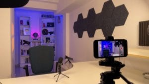 Set de grabación en casa